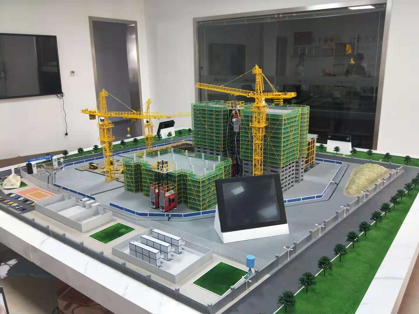澧县建筑施工场景模型